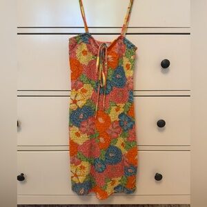 Zara Colorful Smocked Dress